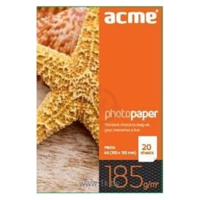 ACME Premium Photo Paper A6 (10x15cm) 185 g/m2 20l