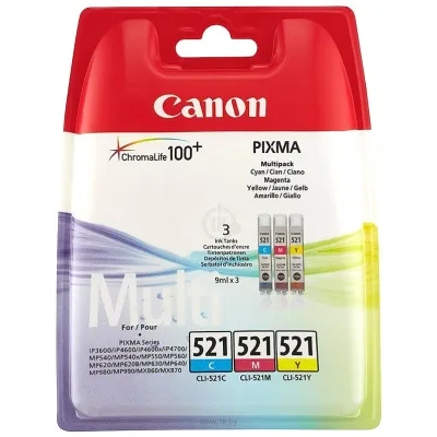 Canon CLI-521 C/M/Y Multipack