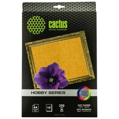 CACTUS Zoloto A4 250 g/kv.m. 10 listov (CS-DA425010G)