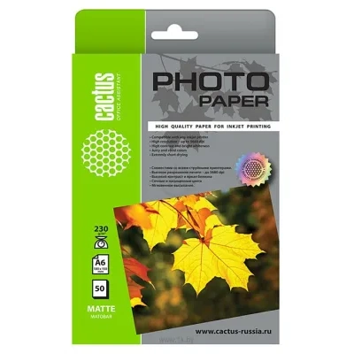 CACTUS Matovaya 10x15 230 g/m2 100 listov CS-MA6230100
