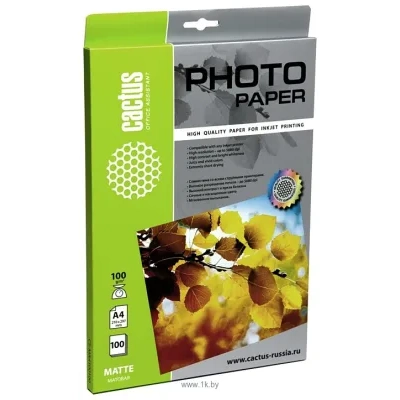CACTUS Matovaya A4 100 g/kv.m. 100 listov(CS-MA4100100)