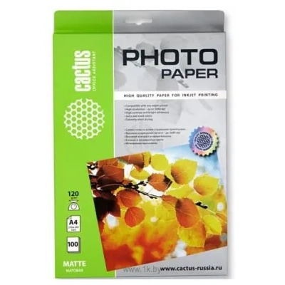 CACTUS Matovaya A4 120 g/kv.m. 100 listov(CS-MA4120100)