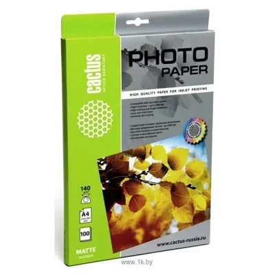 CACTUS Matovaya A4 140 g/kv.m. 20 listov(CS-MA414020)