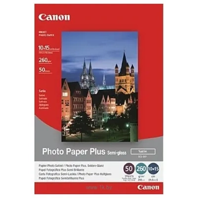 Canon Photo Paper Plus Semi-Gloss SG-201 10x15 50 listov (1686B015)