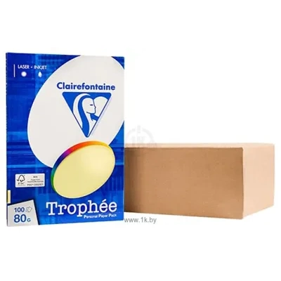 Clairefontaine Trophee A4 80 g/kv.m 100 l 4107C (svetlo-jeltyiy)