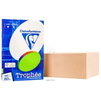 Clairefontaine Trophee A4 80 g/kv.m 100 l 4115C (yarko-zelenyiy)
