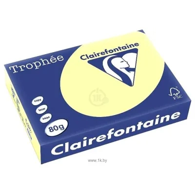 Clairefontaine Trophee A4 80 g/kv.m 100 l 4117C (yarko-jeltyiy)
