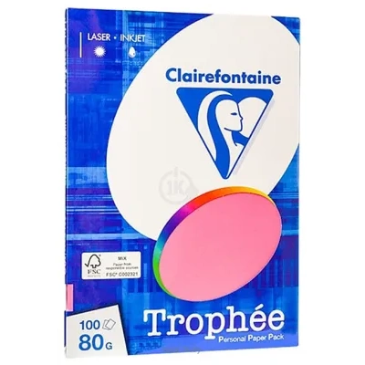 Clairefontaine Trophee A4 80 g/kv.m 100 l 4120C (mix fluo)