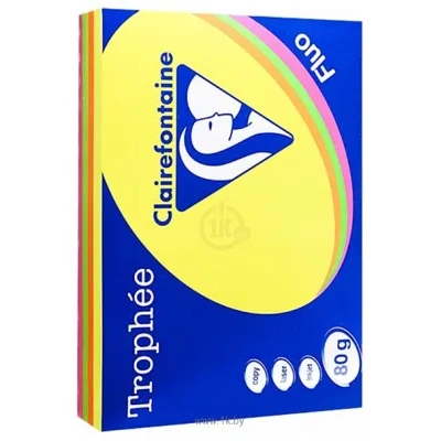 Clairefontaine Trophee A4 80 g/kv.m 500 l 1705SC (mix fluo)