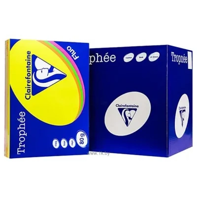 Clairefontaine Trophee A4 80 g/kv.m 500 l 1705SC (mix fluo)