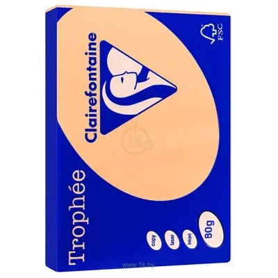 Clairefontaine Trophee A4 80 g/kv.m 500 l 1873C (yarko-oranjevyiy)