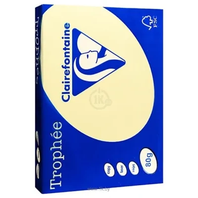 Clairefontaine Trophee A4 80 g/kv.m 500 l 1977C (svetlo-jeltyiy)