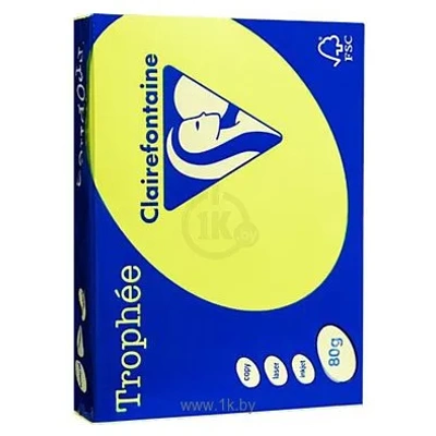 Clairefontaine Trophee A4 80 g/kv.m 500 l 2977 (jeltyiy neon)