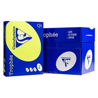 Clairefontaine Trophee A4 80 g/kv.m 500 l 2977 (jeltyiy neon)