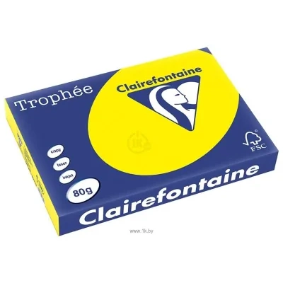 Clairefontaine Trophee intensiv A4 80 g/kv.m 100 l (yarko-jeltyiy)