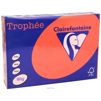 Clairefontaine Trophee intensiv A4 80g/kv.m 500 l (krasnyiy)