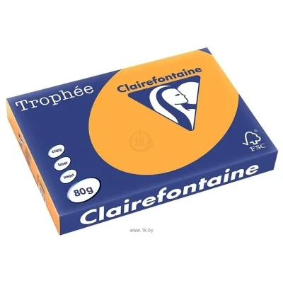 Clairefontaine Trophee intensiv A4 80g/kv.m 500 l (yarko-oranjevyiy)